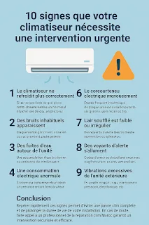 10 signes que votre climatiseur nécessite une intervention urgente