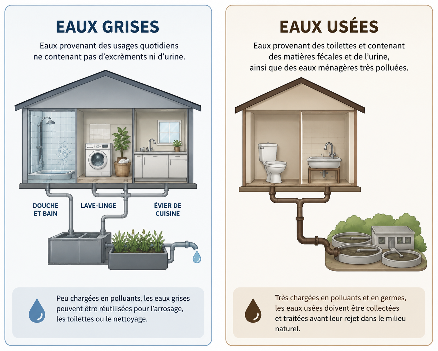 eaux grises et usées