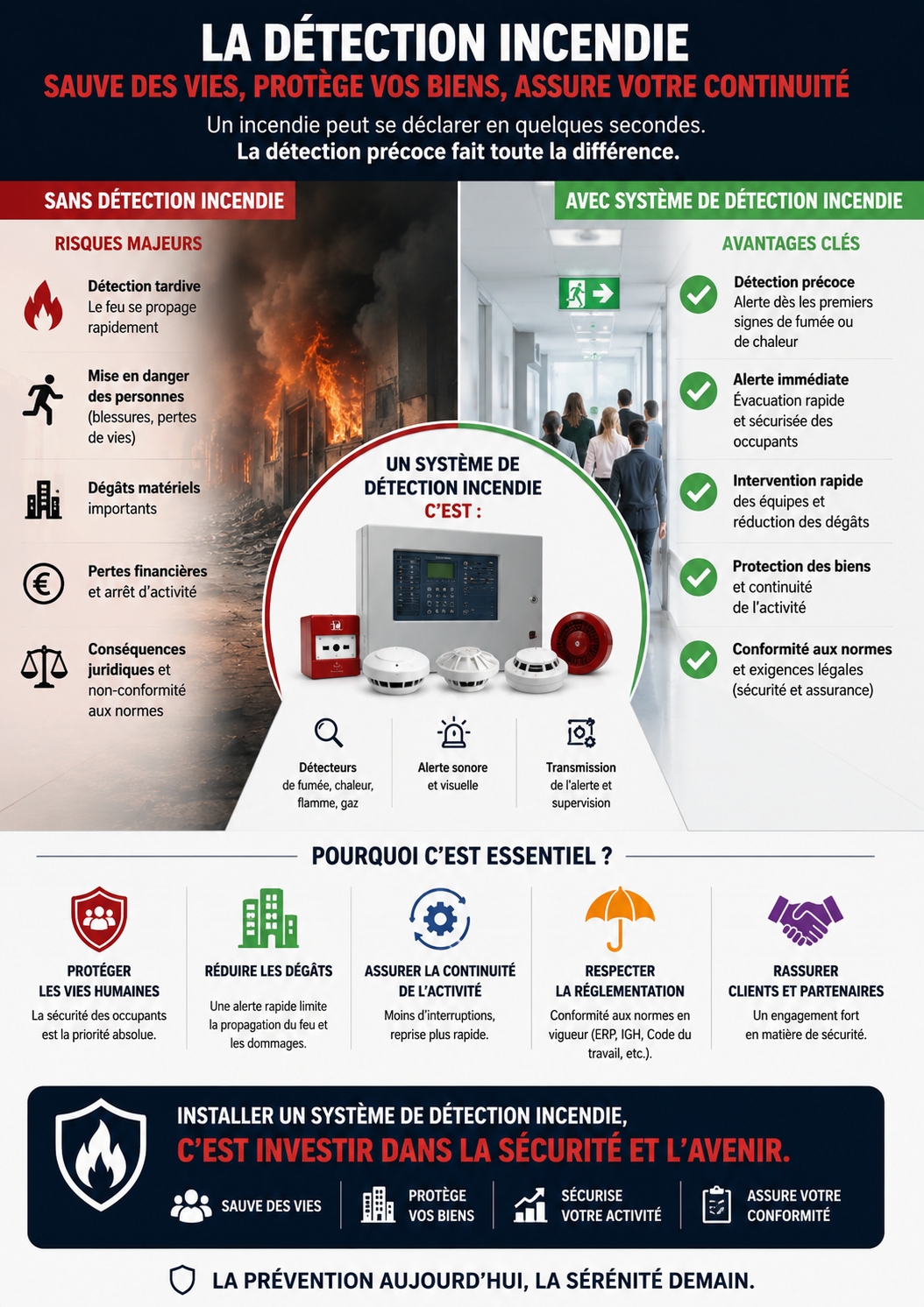 importance d'installation de système détection incendie