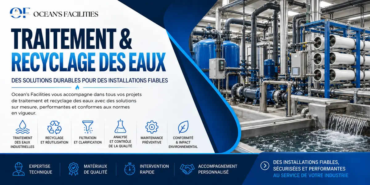 Traitement & recyclage des eaux — Ocean’s Facilities
